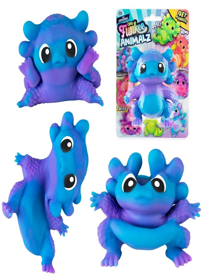 The Orb Factory ORB Funkee Animalz Squishy Axolotl Toy Mega 3 Pack - Adorable Stretchy Axolotl Squishy Toys - Fun Axolotl Squishies Stress Ball Toys - Sensory and Fidget Funkee Monkee Axolotl Toys for Kids and Adults - Image 3